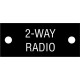 20927 - Cable tag. '2-WAY RADIO'. (5pcs)